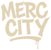 Merc City cream logo with transparent background