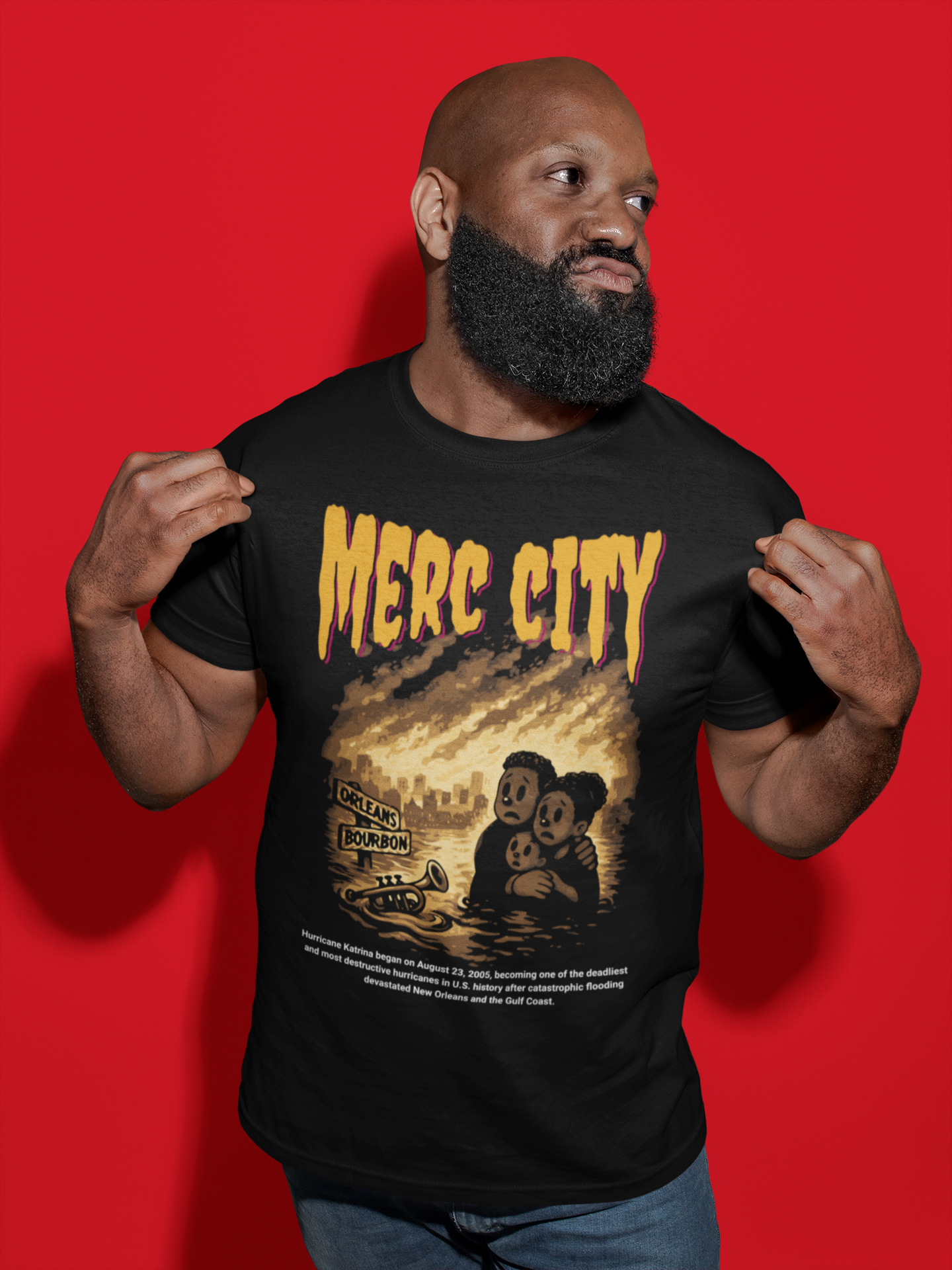 Merc City – Hurricane Katrina Graphic T-Shirt