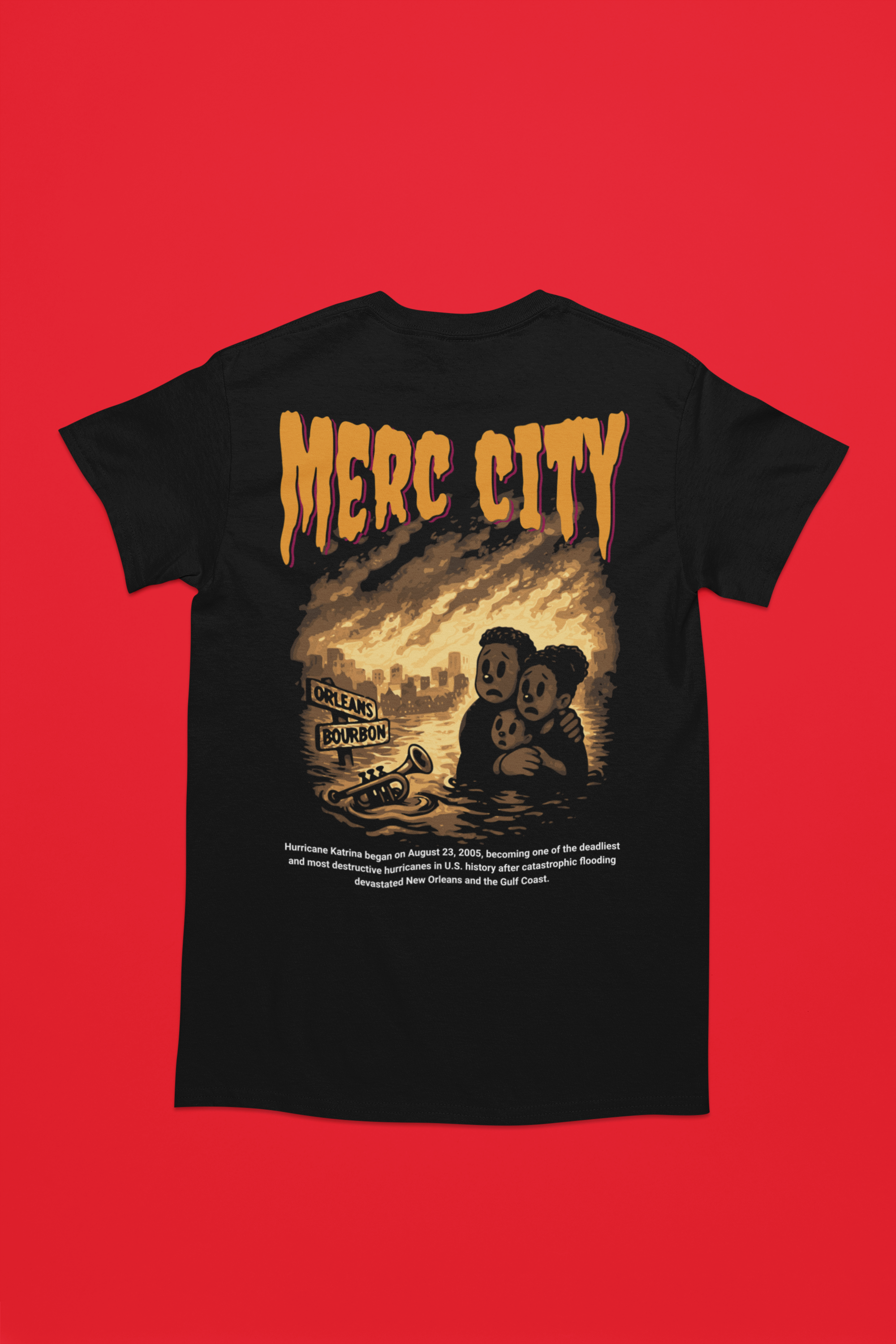 Merc City – Hurricane Katrina Graphic T-Shirt