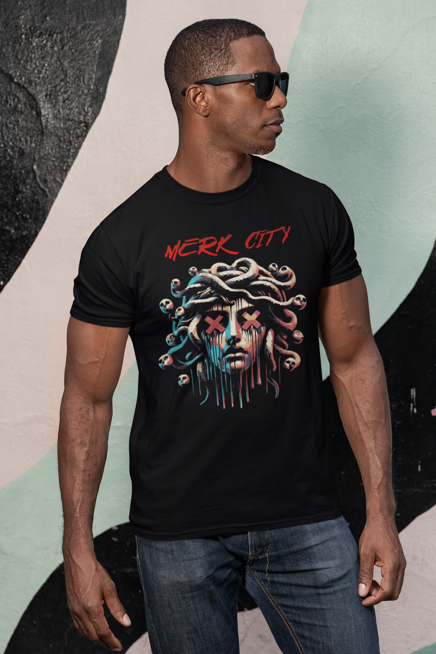 Merk City Medusa Drip T-Shirt