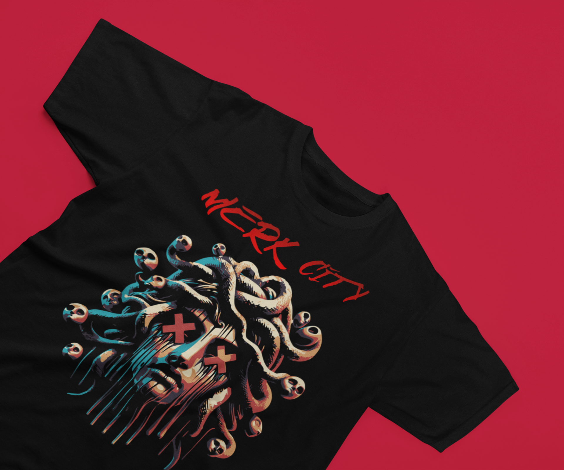 Merk City Medusa Drip T-Shirt