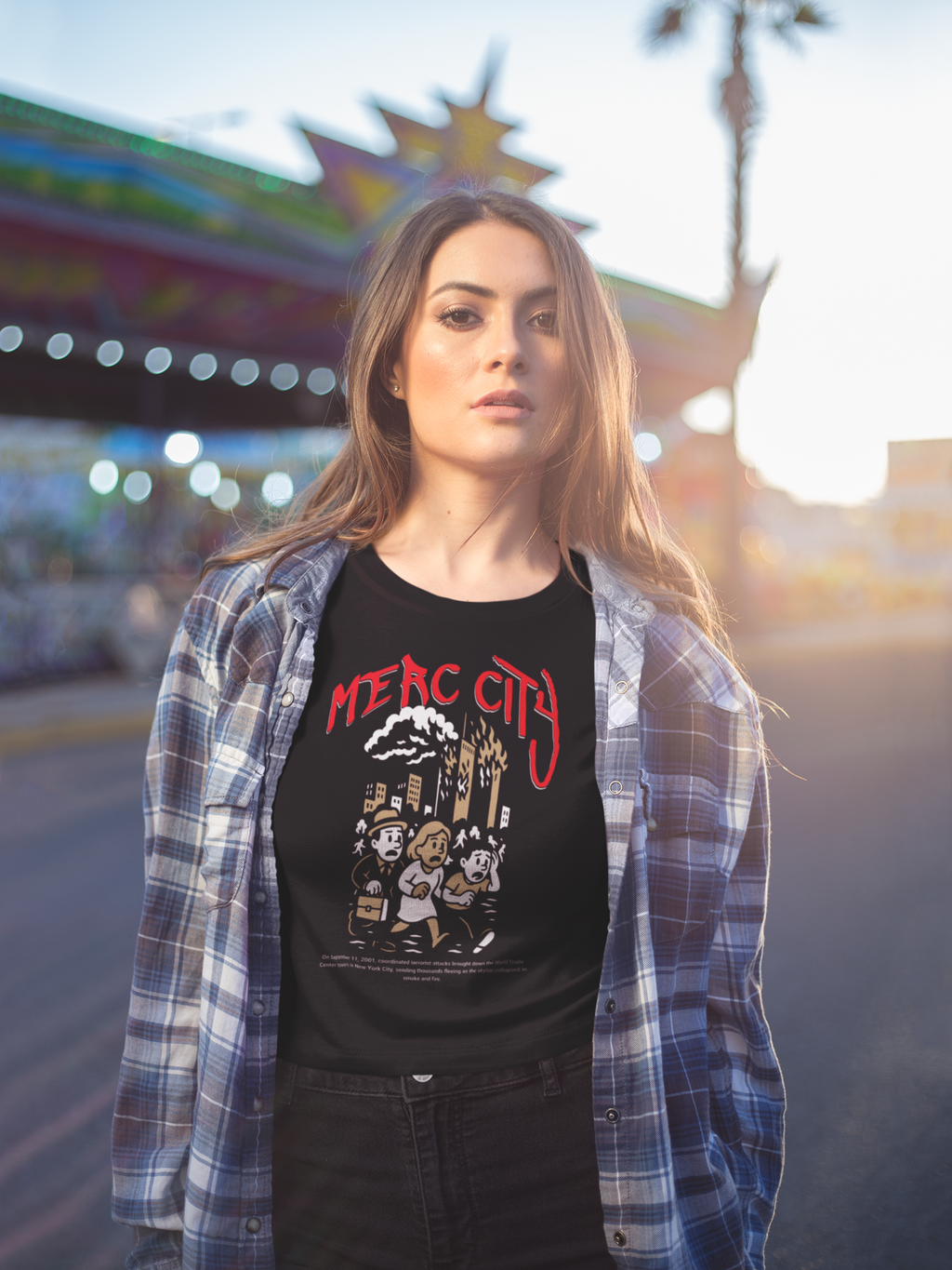 Merc City 9/11 Tribute Tee – Chaos, Courage & History