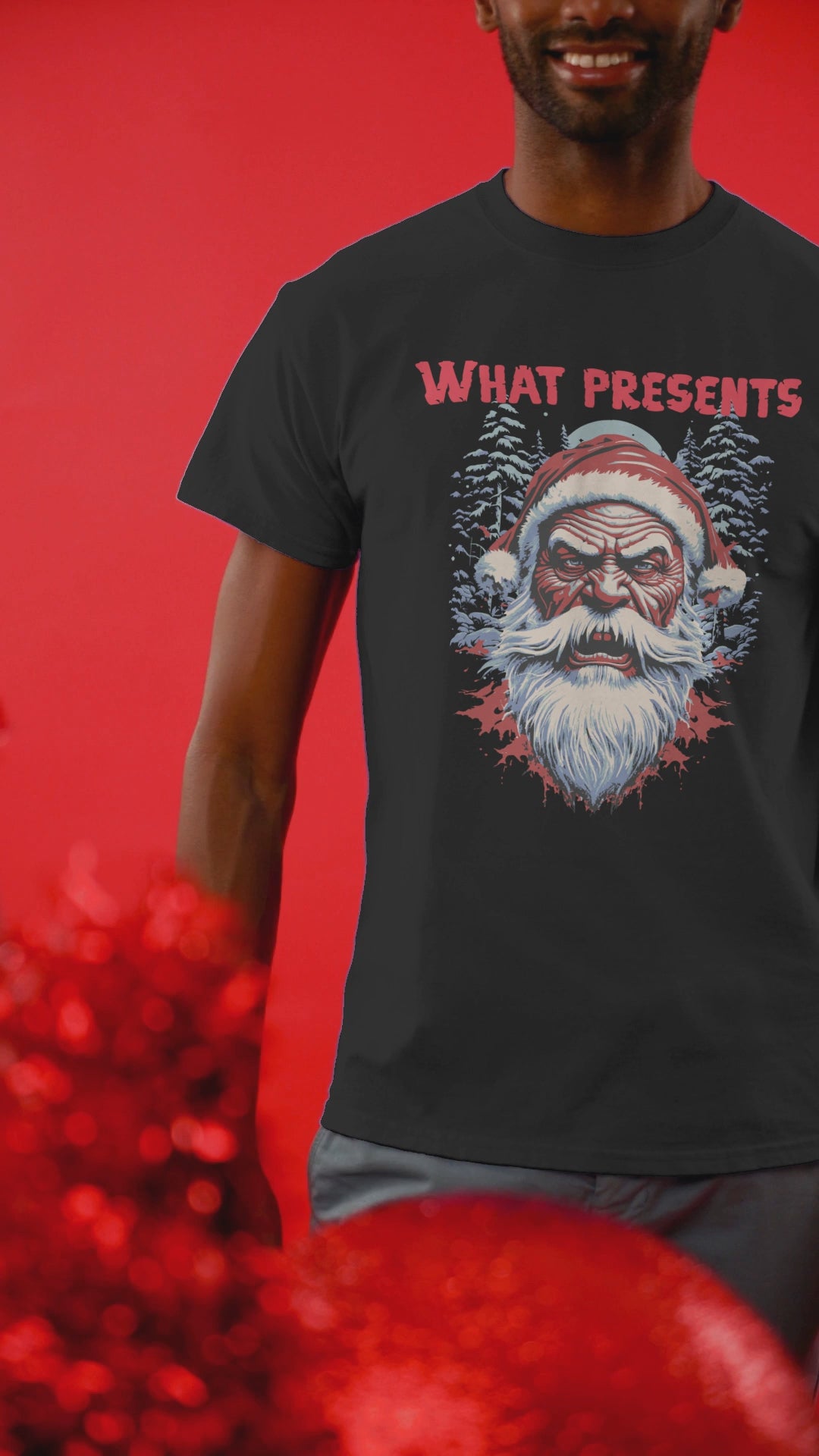 Savage Santa “What Presents?” Tee