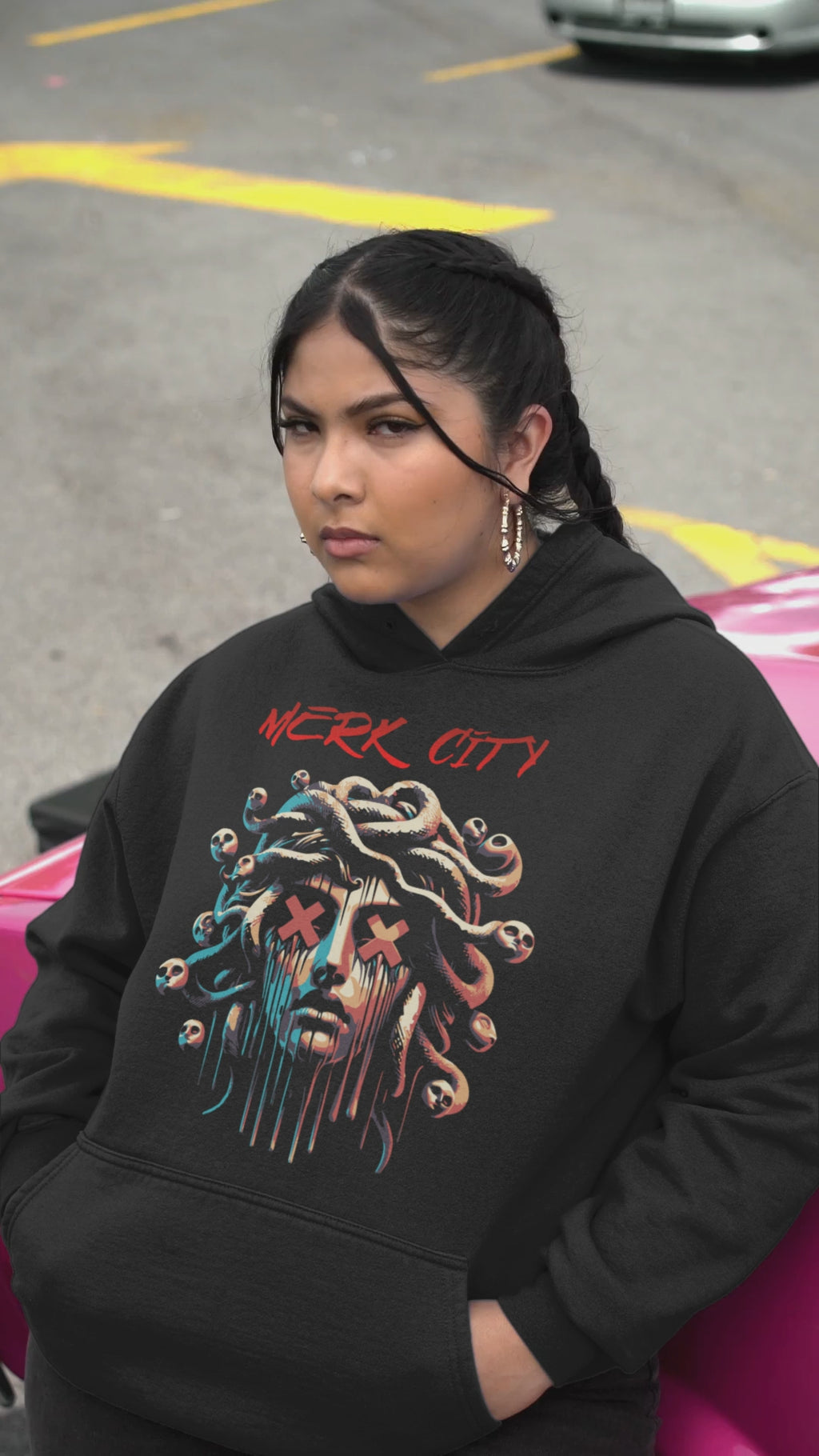 Merk City Medusa Drip Hoodie