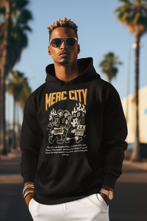 Merc City 1992 L.A. Uprising Retro Hoodie