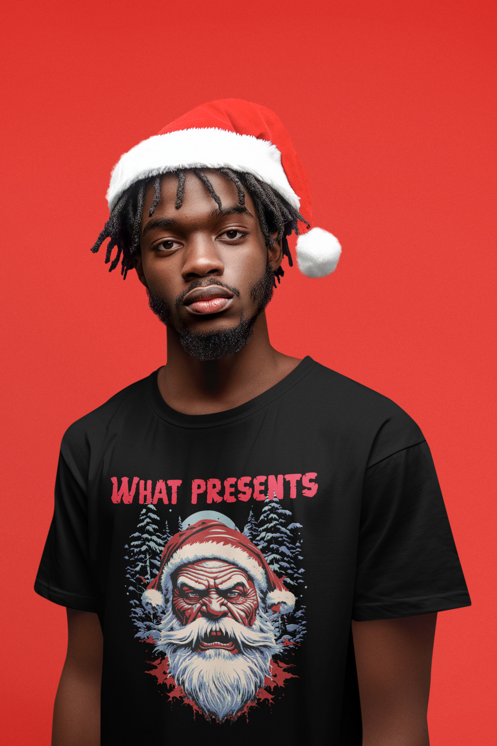 Savage Santa “What Presents?” Tee